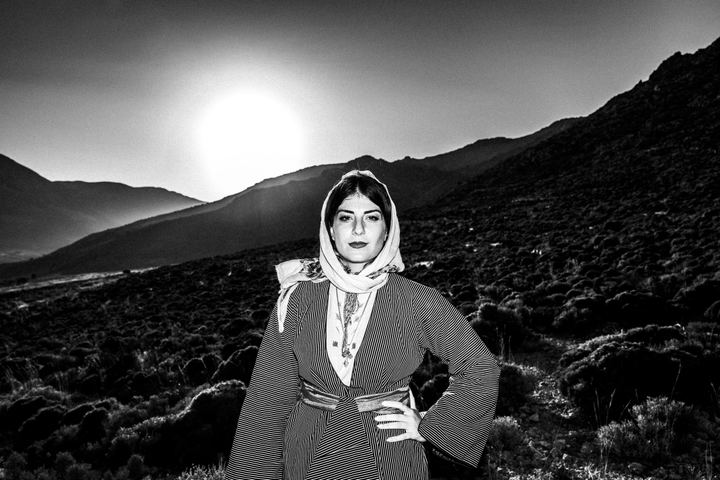 A woman wearing the local costume of Kalymnos island in Greece.