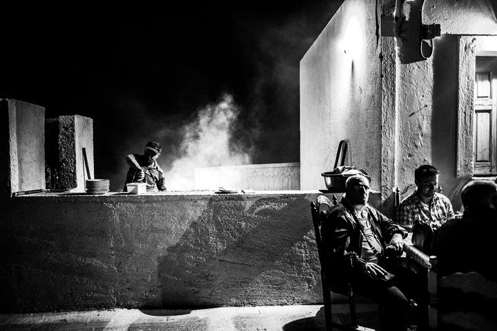 Black-and-white photograph from Avlona Days, Avlona, Karpathos.