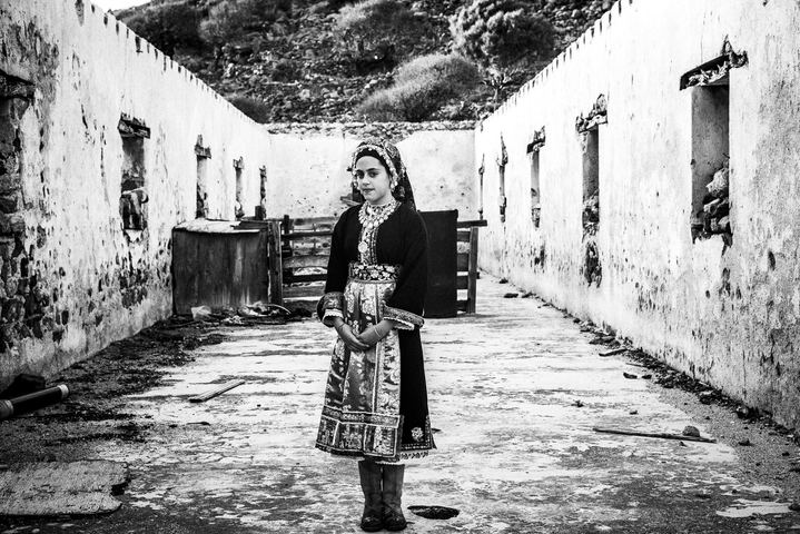 Black-and-white photograph from Feast of the Archangel Michael at Tristomo, Tristomo, Karpathos.