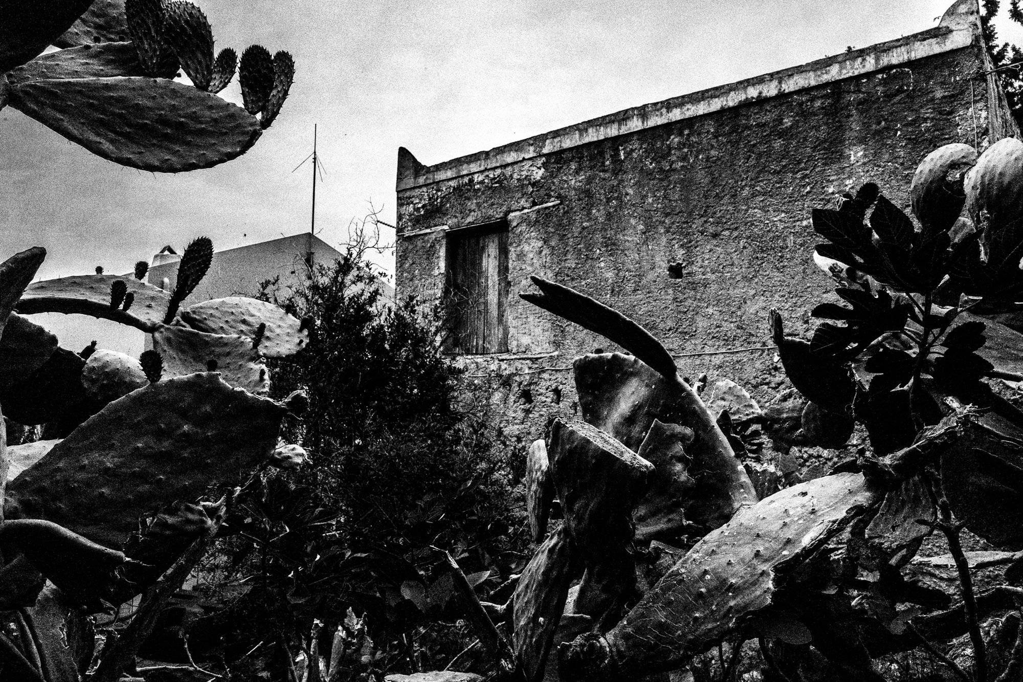 The Judas effigy outdoors before it is burned on Easter Sunday.