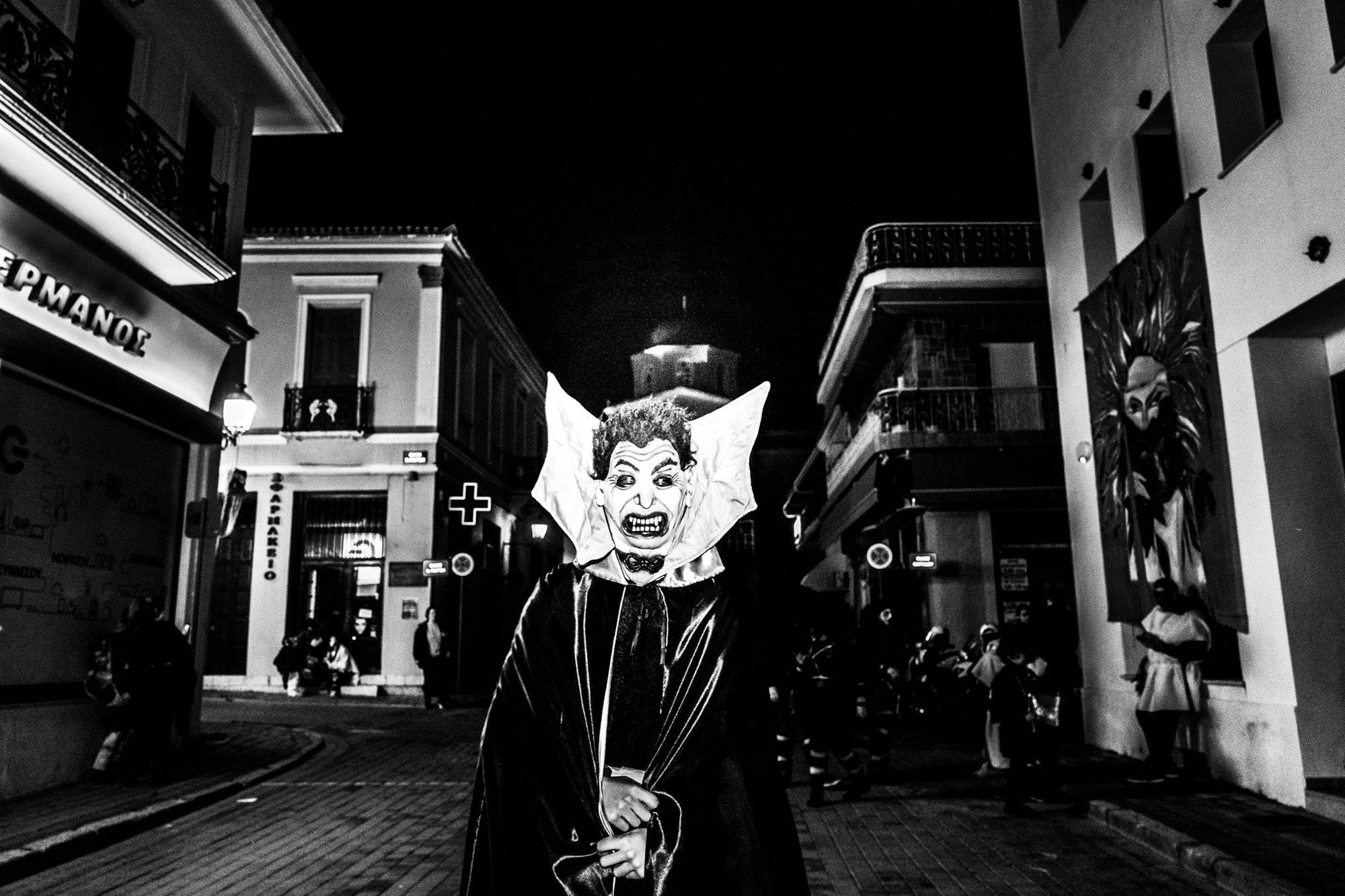 The Ghost of Charmaina carnival in Amfissa, Greece.