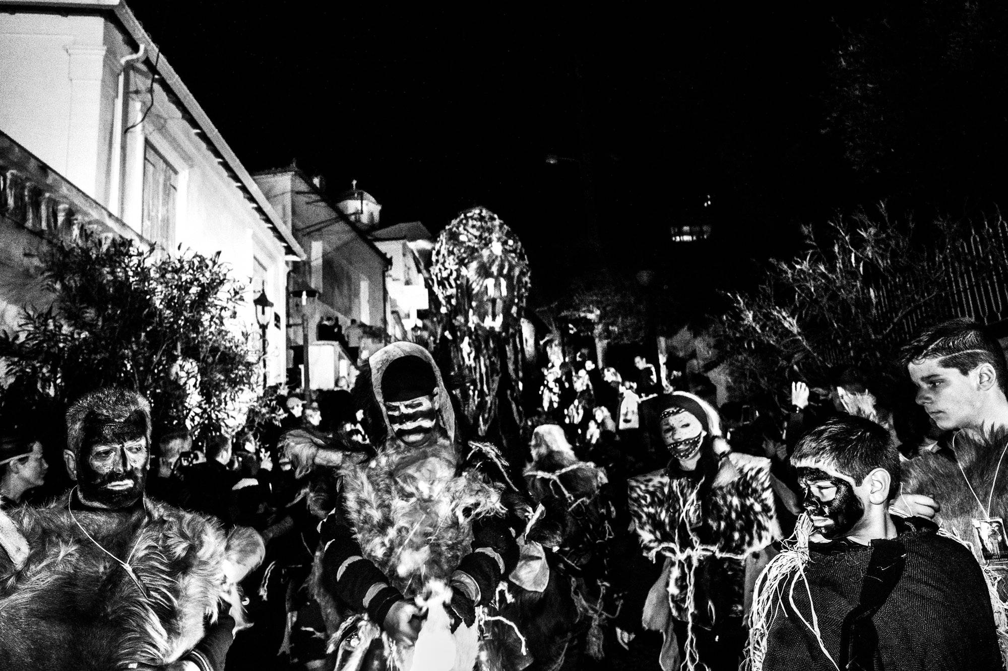 The Ghost of Charmaina carnival in Amfissa, Greece.
