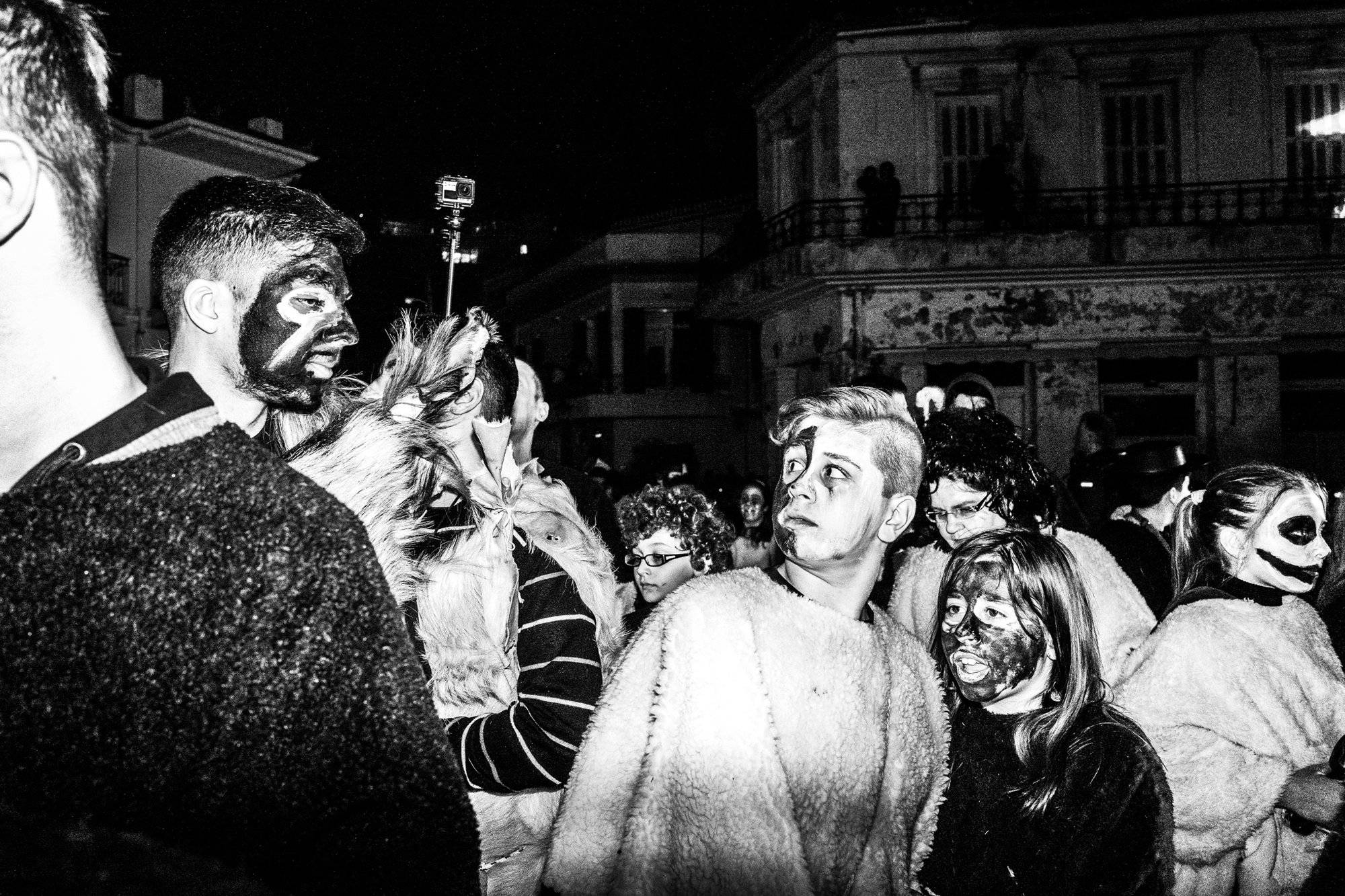 The Ghost of Charmaina carnival in Amfissa, Greece.
