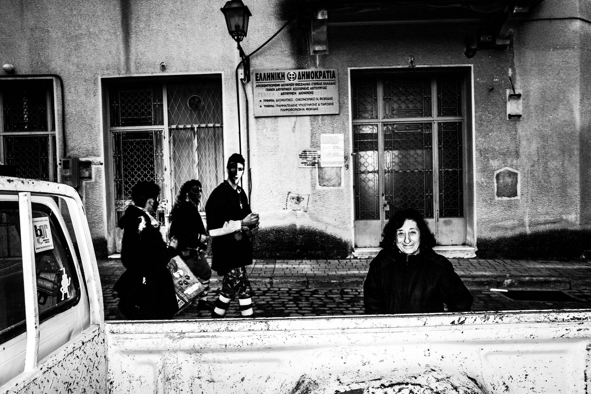 The Ghost of Charmaina carnival in Amfissa, Greece.