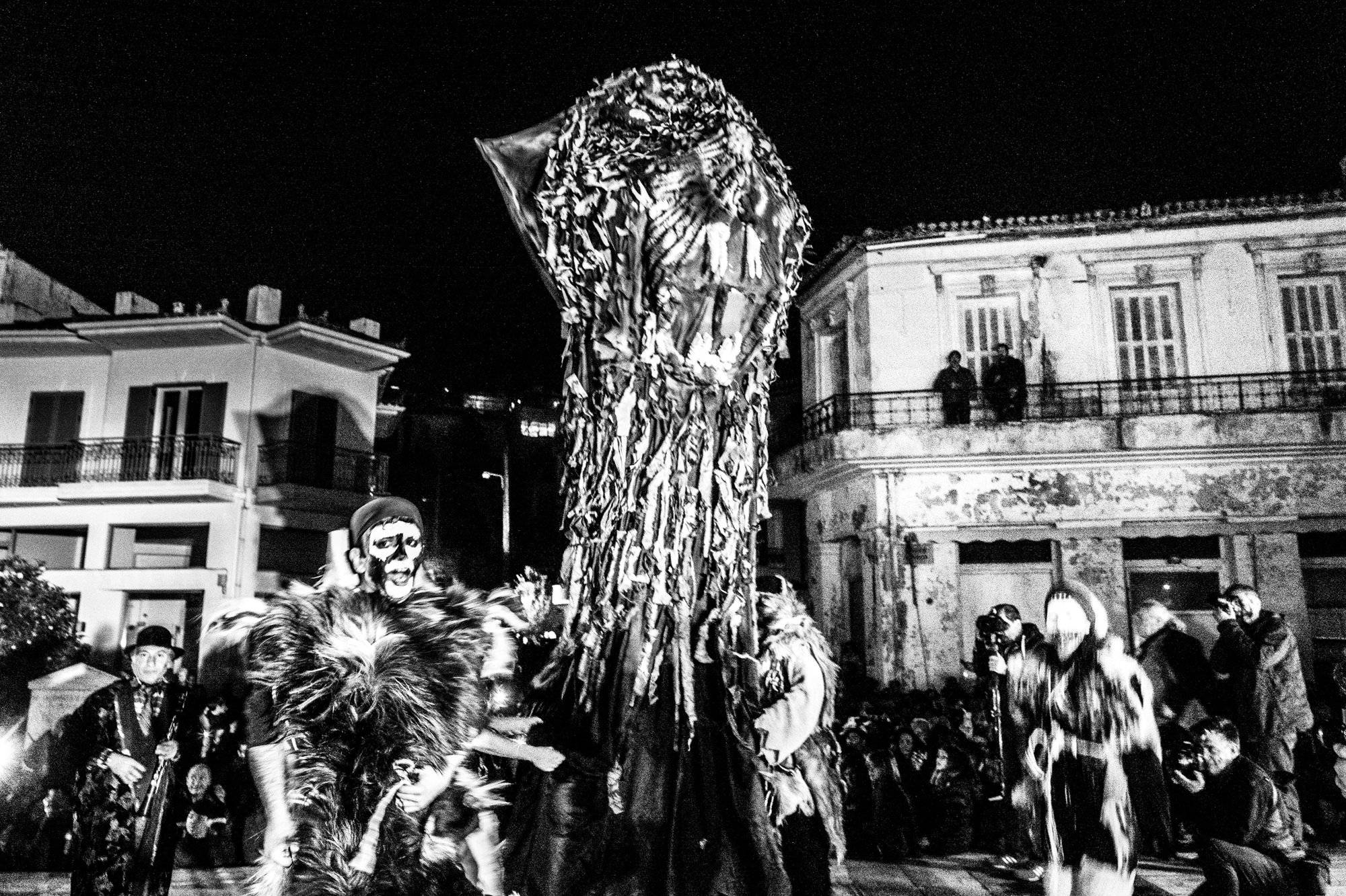 The Ghost of Charmaina carnival in Amfissa, Greece.