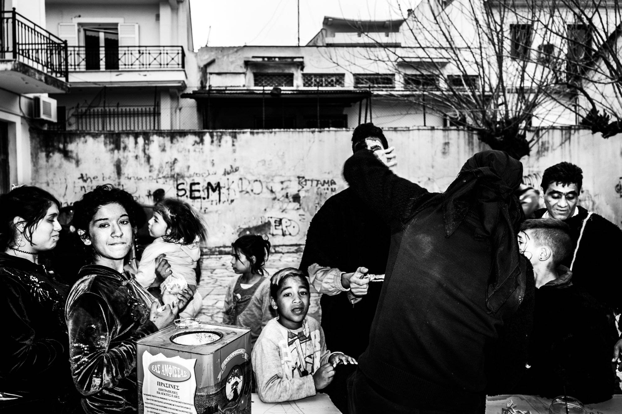 The Ghost of Charmaina carnival in Amfissa, Greece.