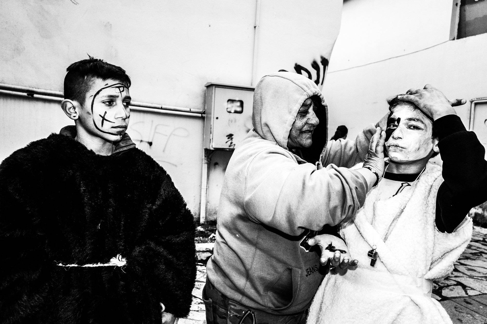 The Ghost of Charmaina carnival in Amfissa, Greece.