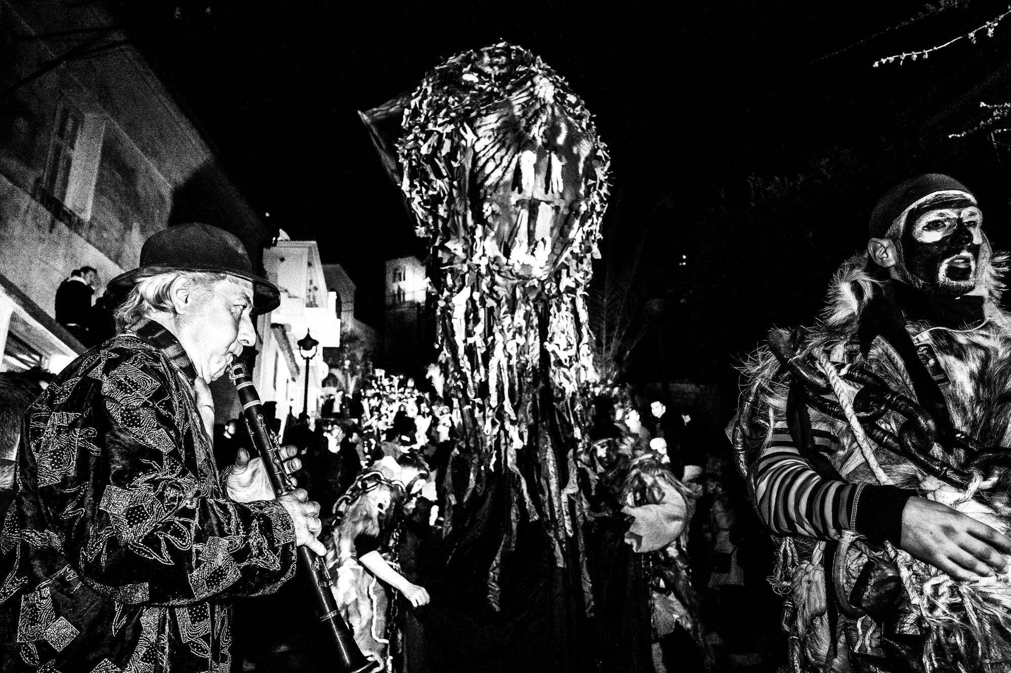 The Ghost of Charmaina carnival in Amfissa, Greece.