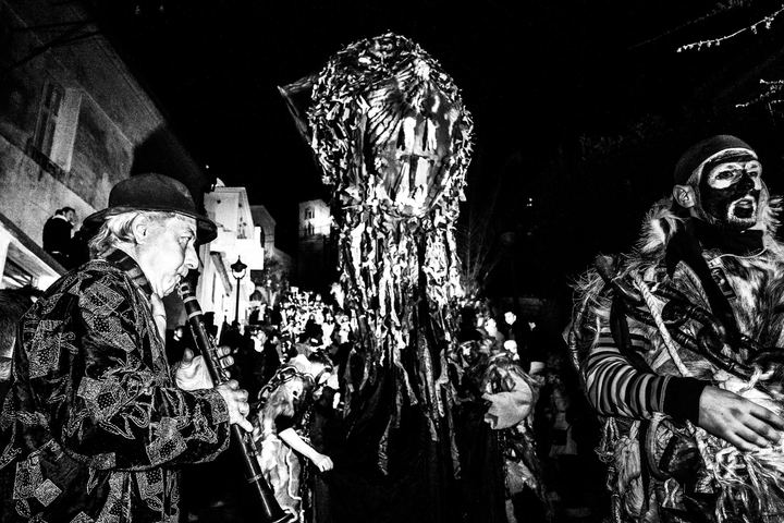 The Ghost of Charmaina carnival in Amfissa, Greece.