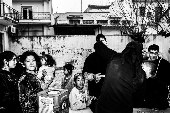 The Ghost of Charmaina carnival in Amfissa, Greece.