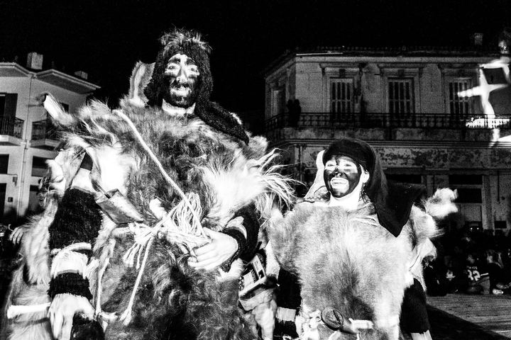The Ghost of Charmaina carnival in Amfissa, Greece.