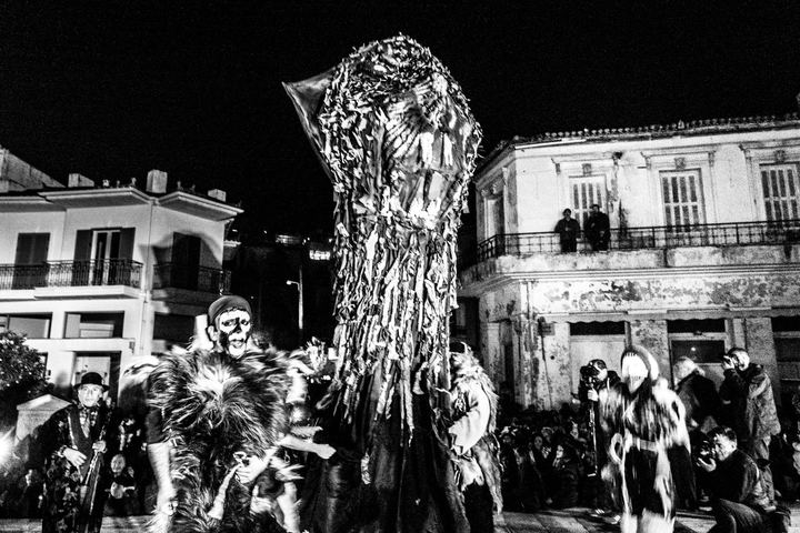 The Ghost of Charmaina carnival in Amfissa, Greece.