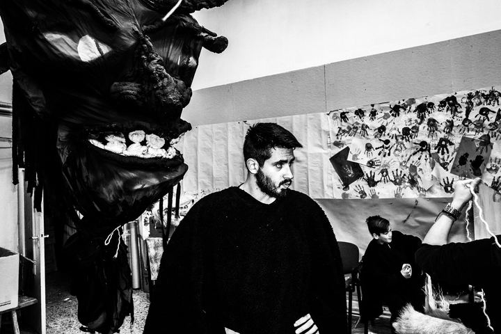 The Ghost of Charmaina carnival in Amfissa, Greece.