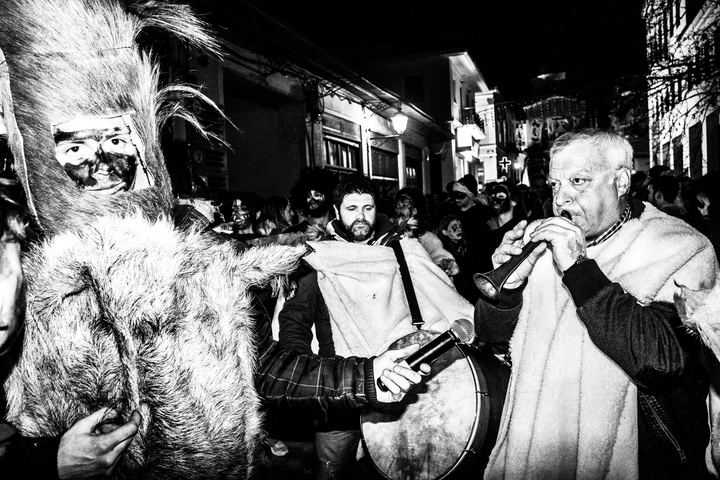 The Ghost of Charmaina carnival in Amfissa, Greece.