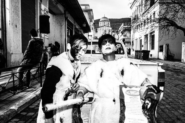 The Ghost of Charmaina carnival in Amfissa, Greece.