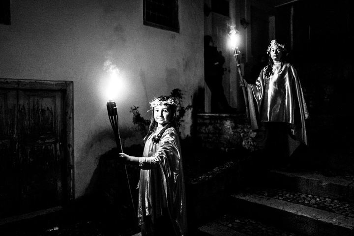 The Ghost of Charmaina carnival in Amfissa, Greece.