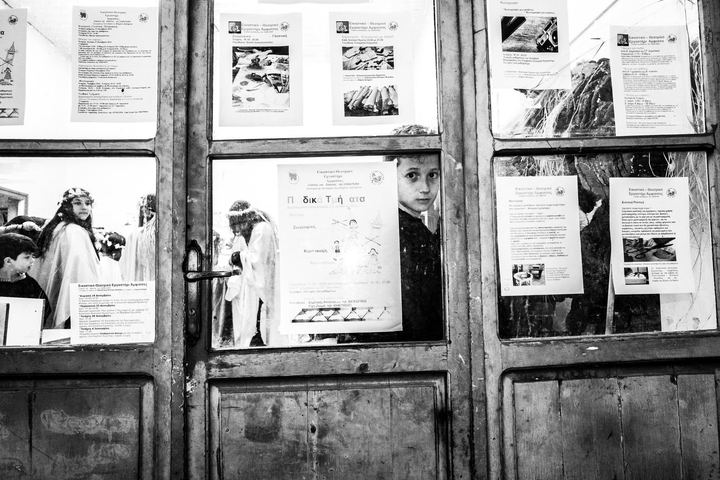 The Ghost of Charmaina carnival in Amfissa, Greece.