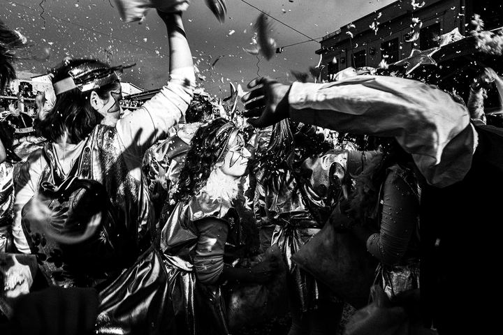 During the carnival on the island of Zante