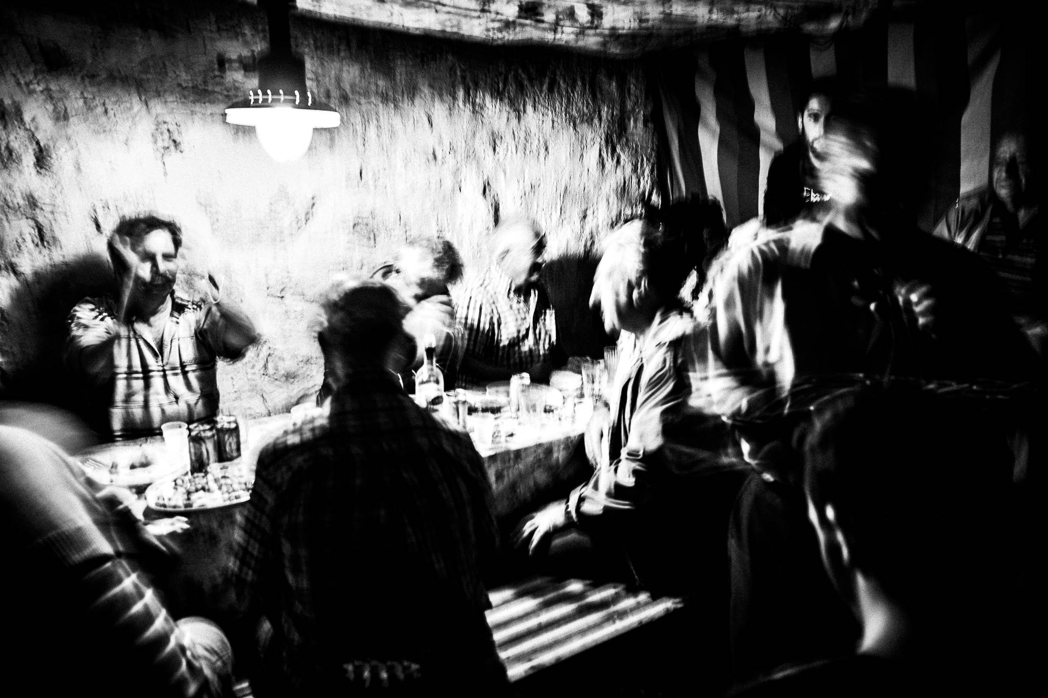 Black-and-white photograph from Feast of Saint Zacharias on Saria, Argos, Saria, Karpathos.