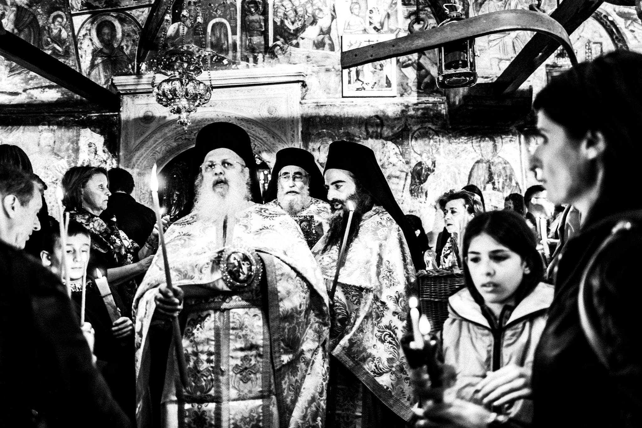 Black-and-white photograph from Resurrection and the Talanto of Patmos, Patmos.